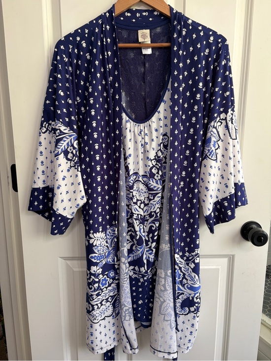 In Bloom Other - Excellent condition size XL In Bloom by Joquil Blue & White gown and robe.